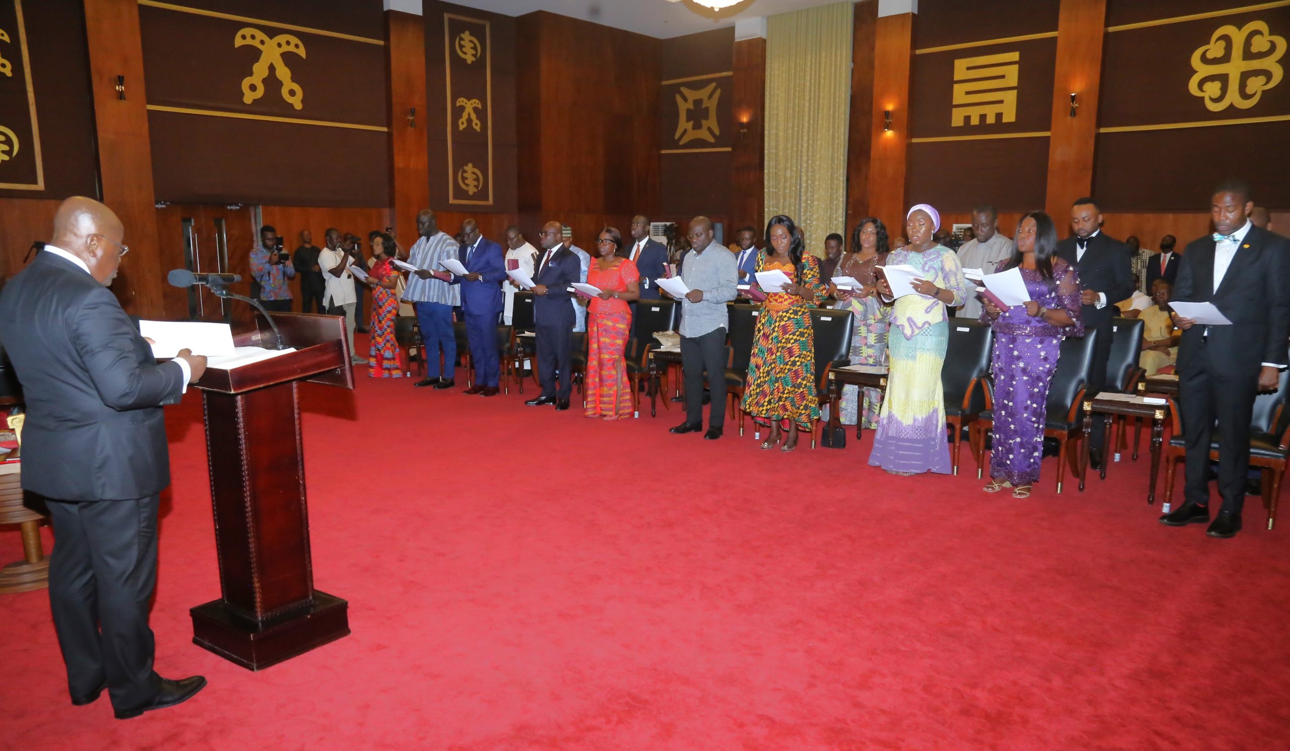 President Swears New Ministers Into Office Ghana News Agency