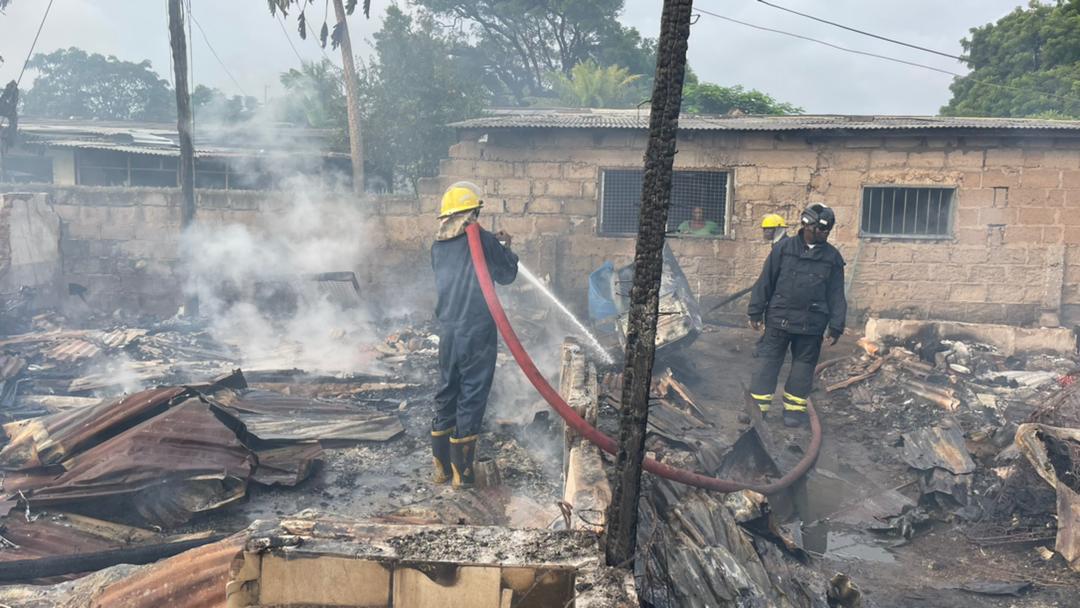 Victims count losses as fire ravages structures at La | Ghana News Agency