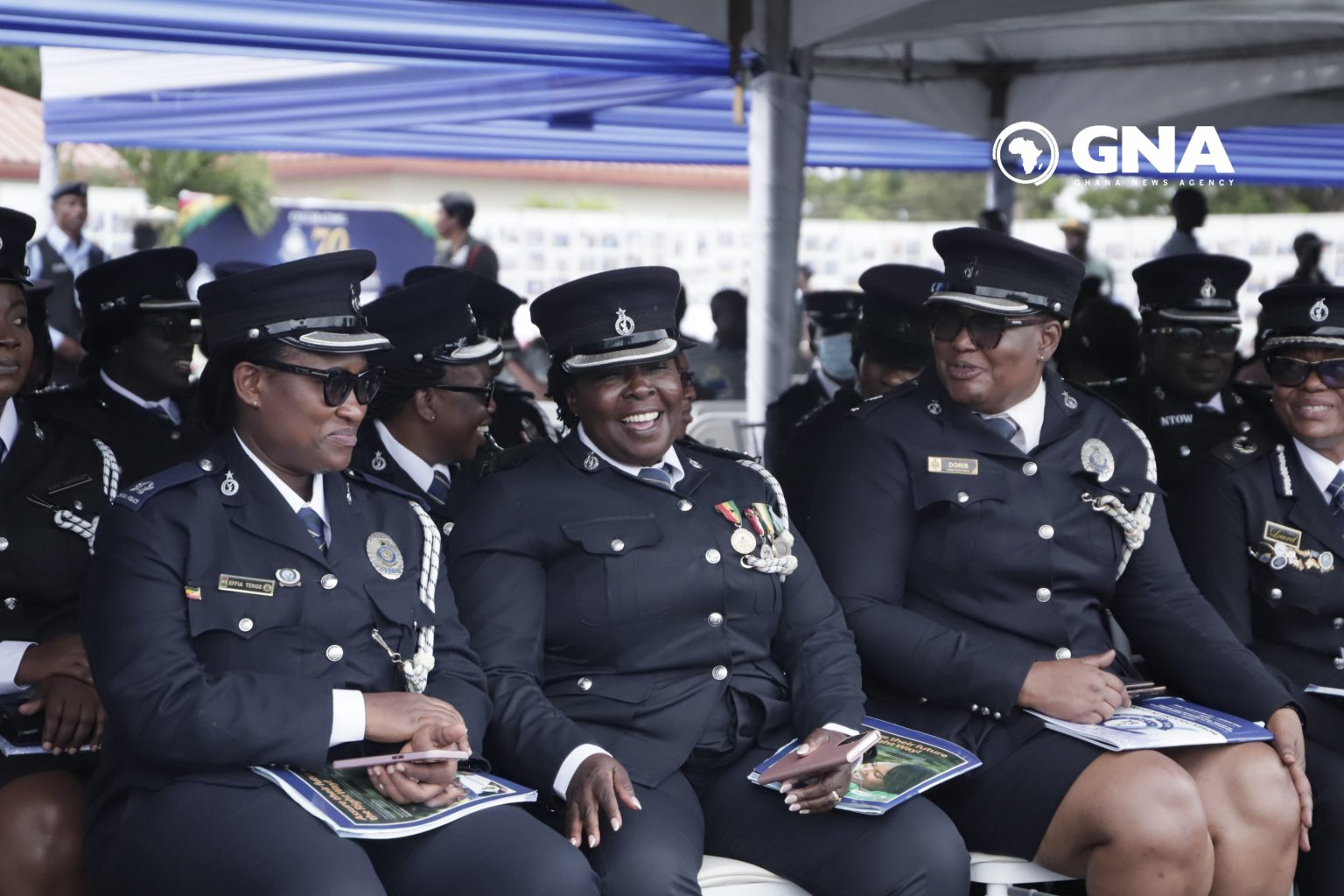 Ghana Police Holds All female Parade Honours First Female Recruits 