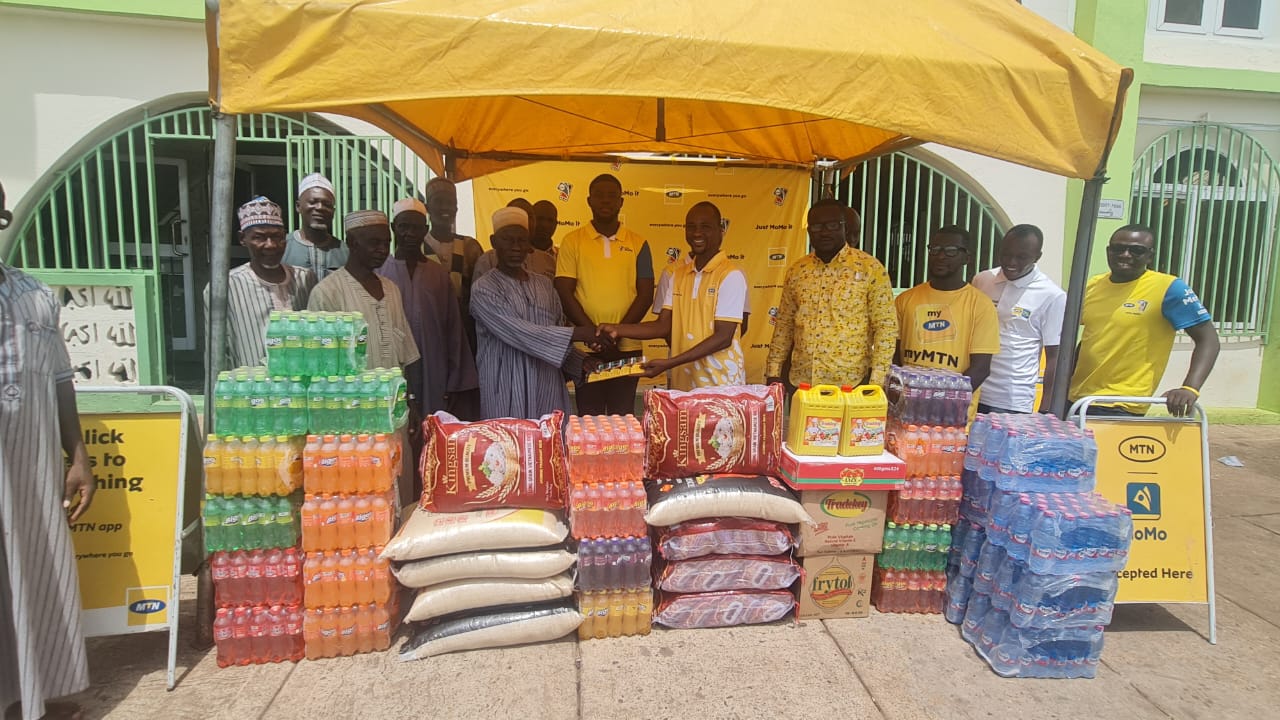 EidulFitr MTN Ghana donates to National Chief Imam Ghana News Agency