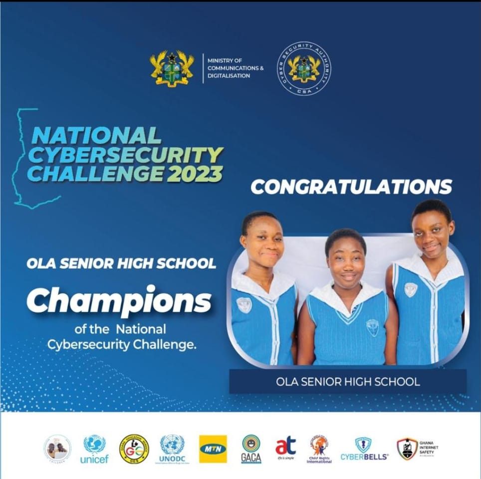 OLA Girls SHS wins 2023 Edition of the National Cyber Security ...