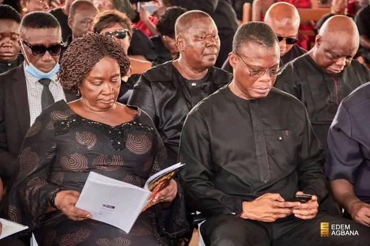 Professor Jane Naana Opoku-Agyeman pays last respect to Modestus Ahiable