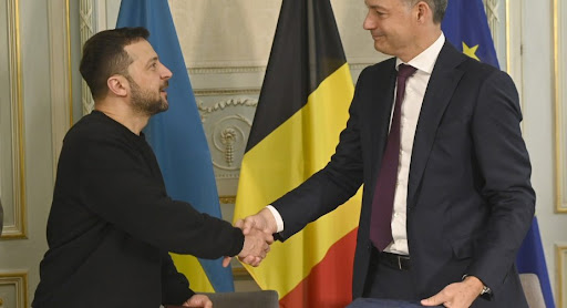 Ukrainian President Zelensky signs security pact with Belgium