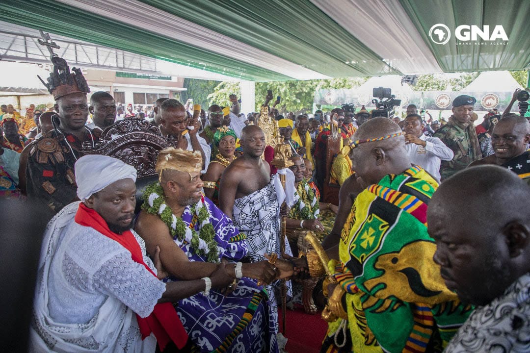 In Pictures: The Asantehene’s historic visit to Ga Mantse