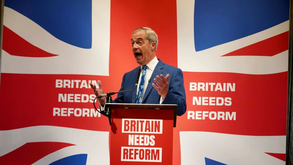 Farage's Reform UK Party Overtakes Conservatives In Election Poll ...