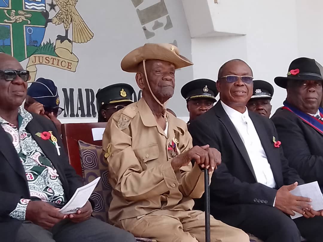 A 100yearold veteran joins Remembrance Day celebration in Ho Ghana