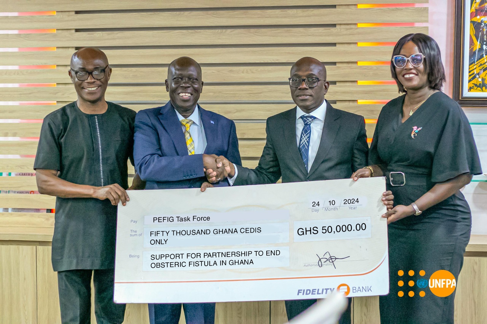 Fidelity Bank partners UNFPA to end Obstetric Fistula in Ghana 