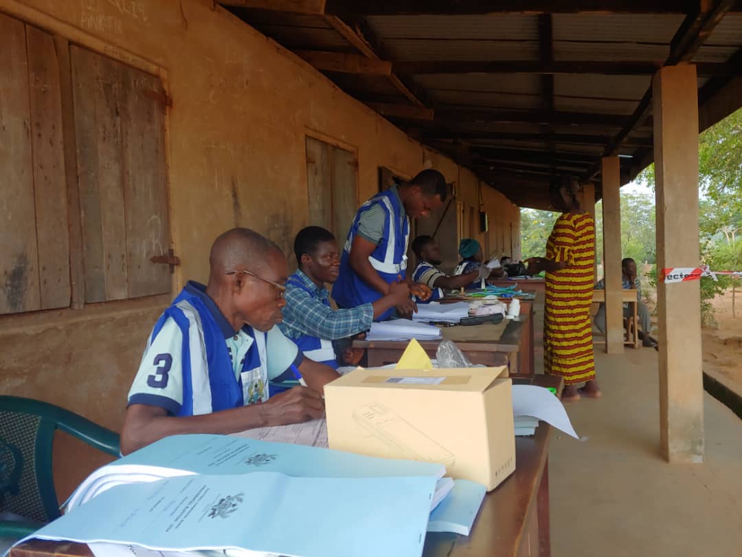 Voting progress at Lambussie Ghana News Agency