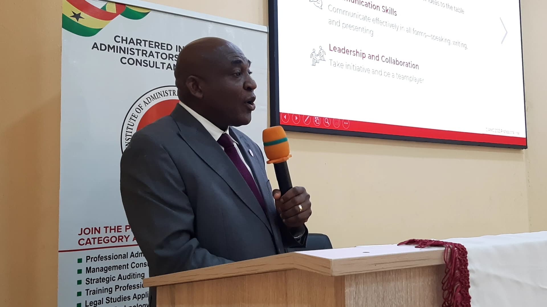 Mr Rockson Chartered administrators charged to deliver excellence in profession ...