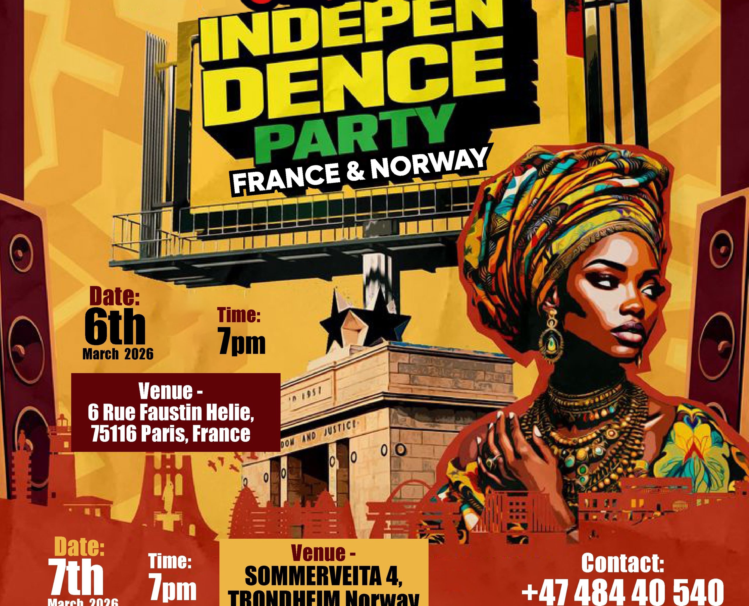 Envoy Underholdning to host Ghana Independence parties in France, Norway  