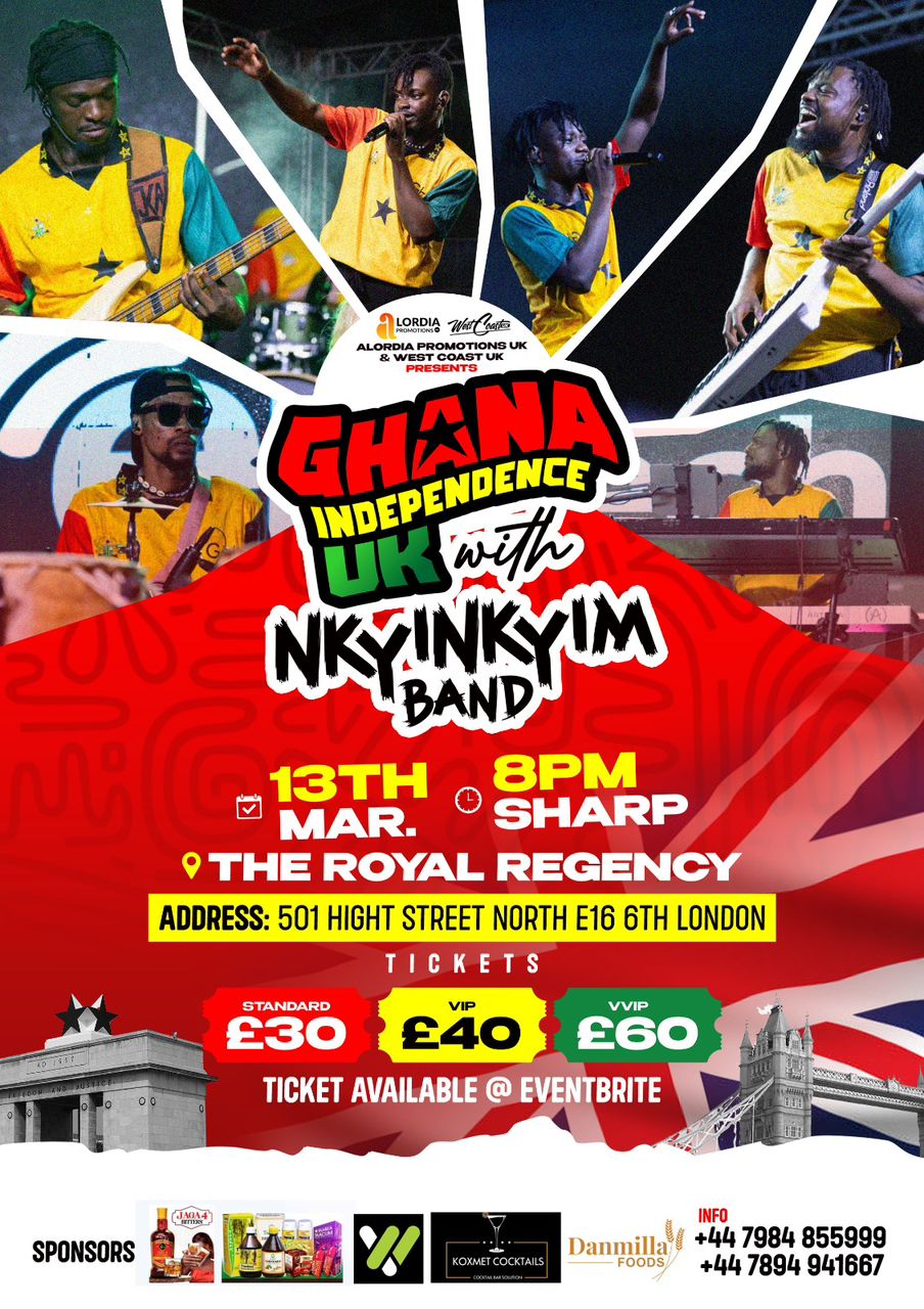Nkyinkyim Band to headline Ghana Independence celebration concert in London