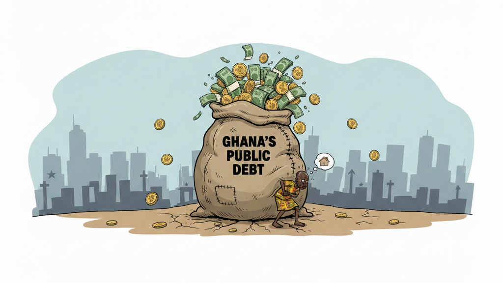 Ghana’s public debt falls GHS40 billion in two months 
