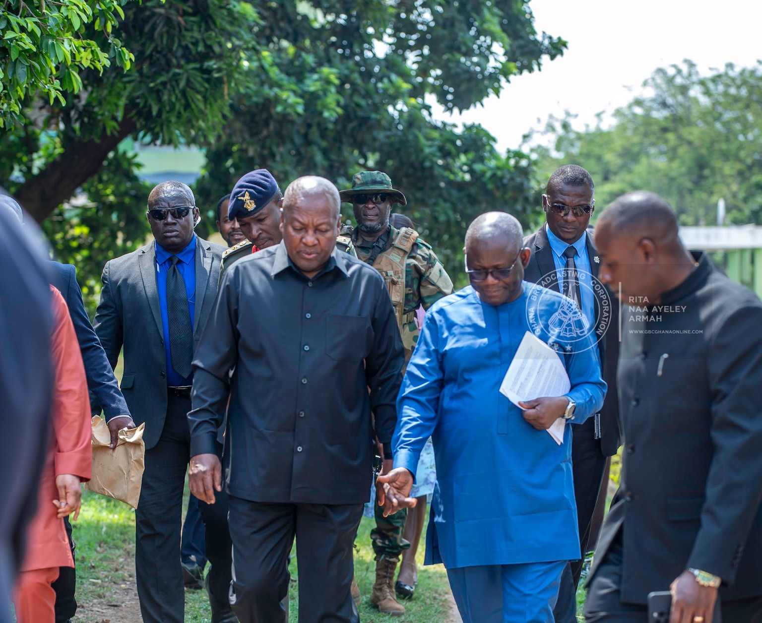 President Mahama tours GBC, Graphic Communications Group and Ghana Publishing Company