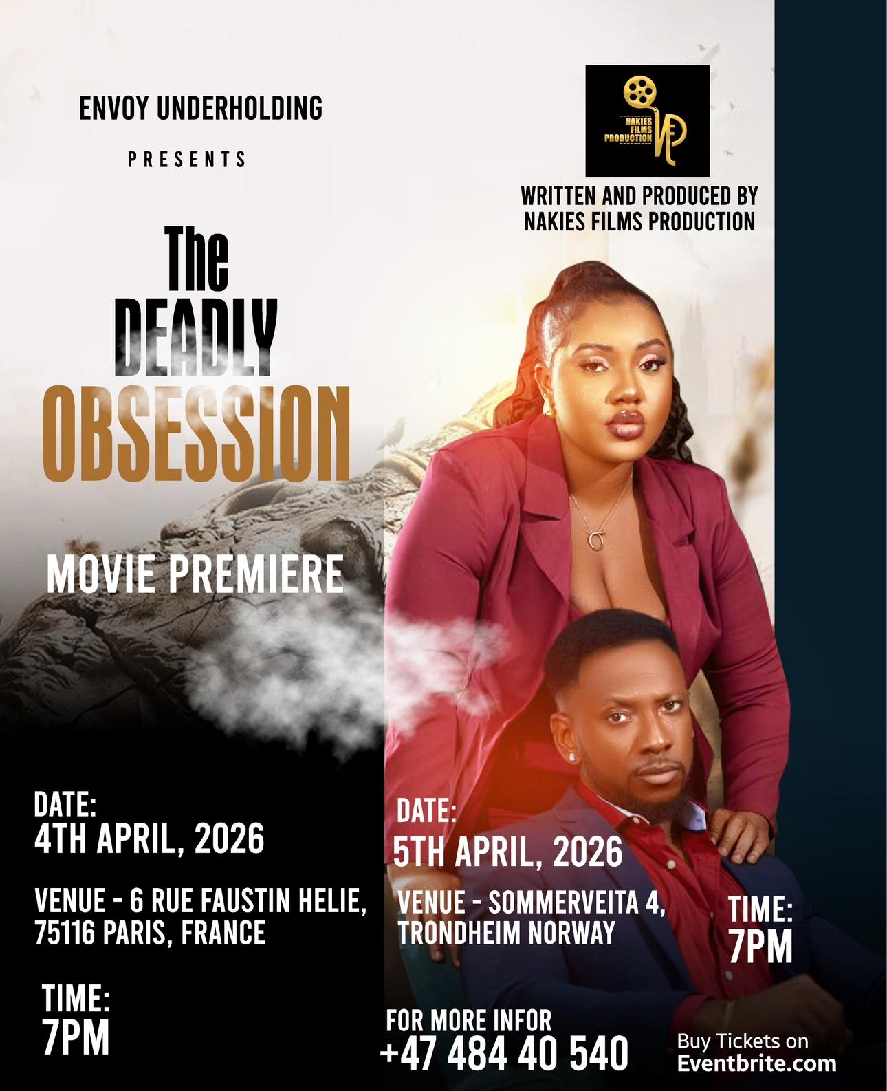 ‘Deadly Obsession’ expands premiere tour with stops in France and Norway 