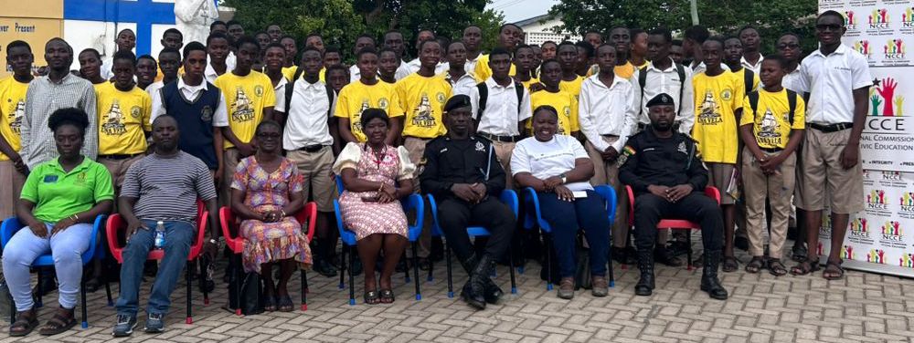NCCE sensitises Pope John SHS students on corruption, rule of law