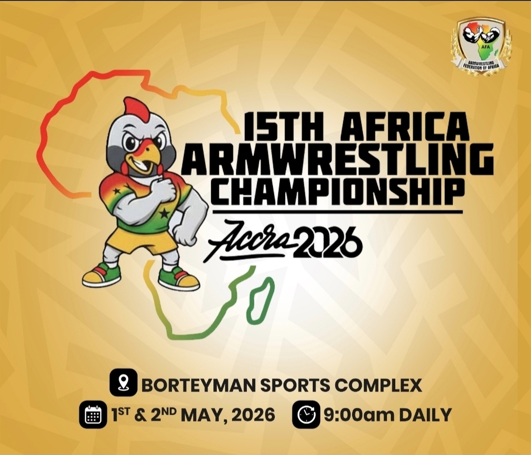 Armwrestling: Over 300 pulers to converge in Accra to battle for 2027 African Games qualification