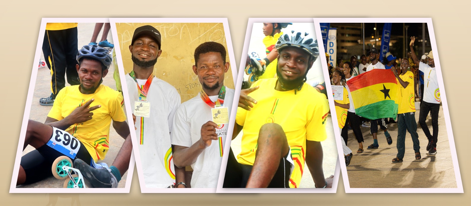 Ghanaian skaters win gold, silver at International Challenge Cotonou Skating competition