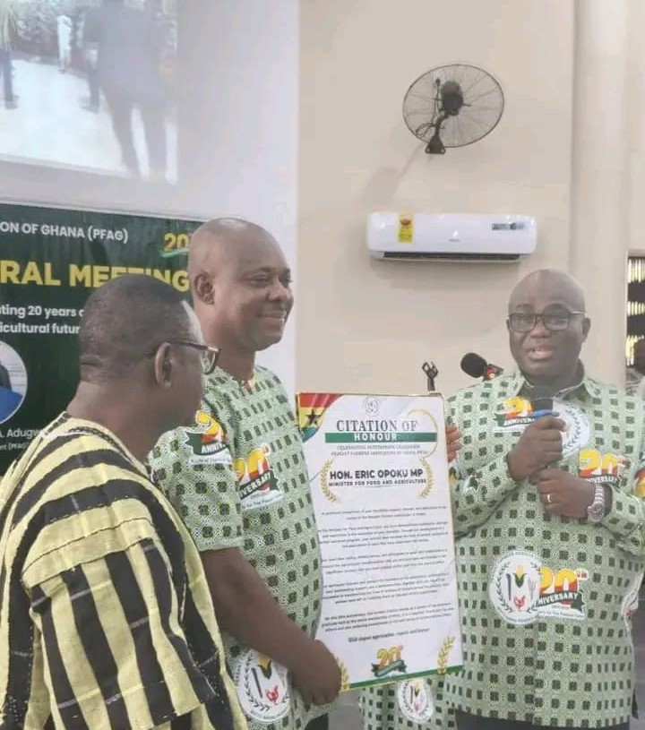 Peasant Farmers Association of Ghana celebrates outstanding leadership of Minister of Agriculture