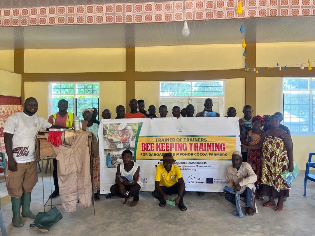 Goshen Global Vision trains farmers in Wassa-Mampong on beekeeping