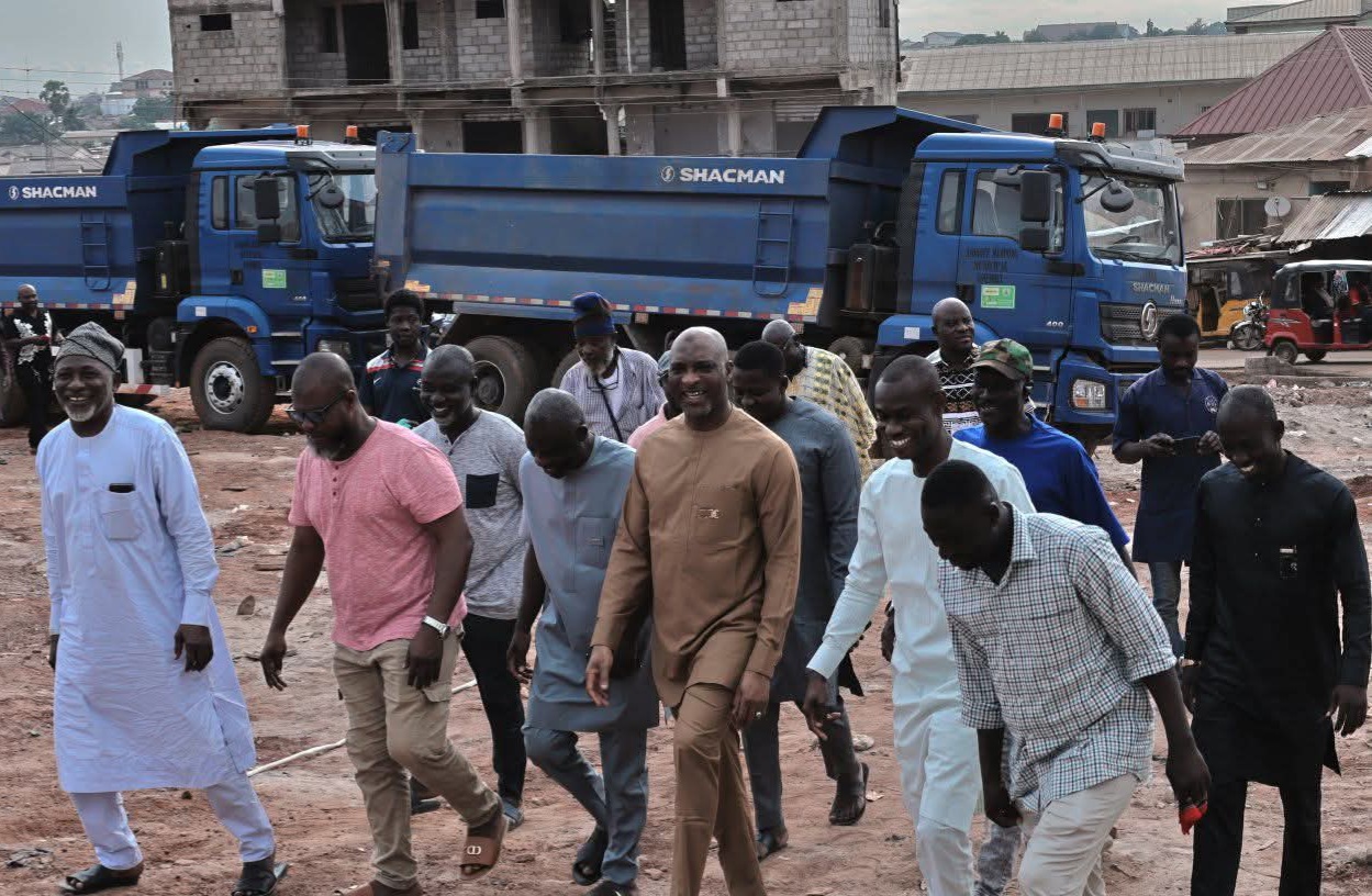 Asawase MP inspects demolition works for Aboabo 24-hour economy market project 