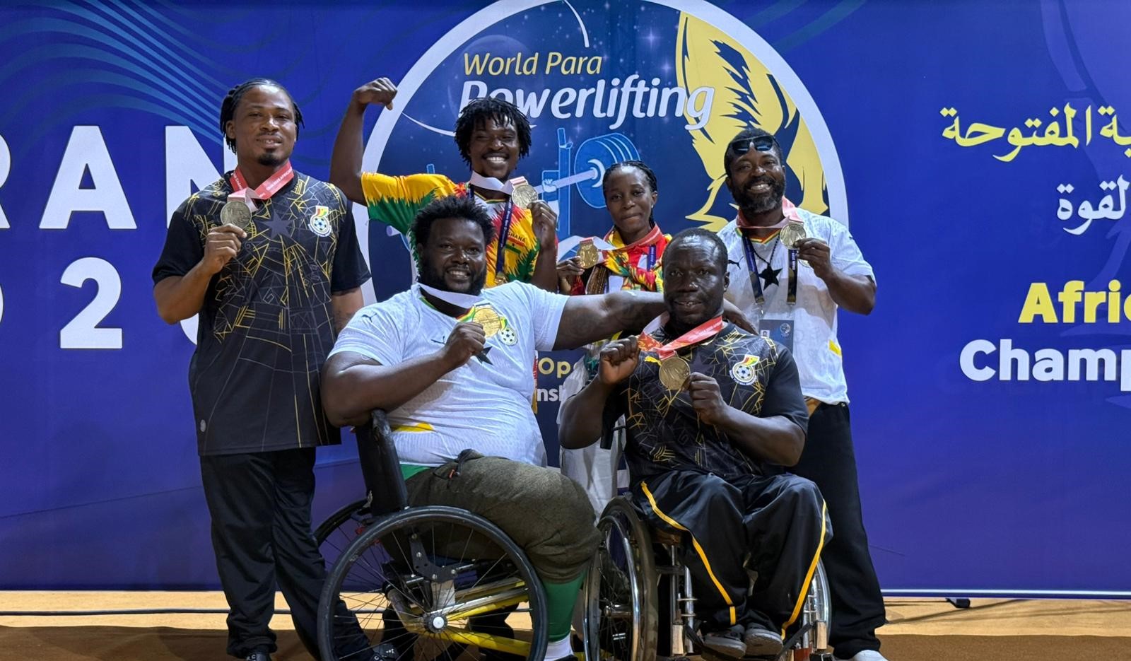Ghana wins three bronze medals at African Open Para Powerlifting Championships