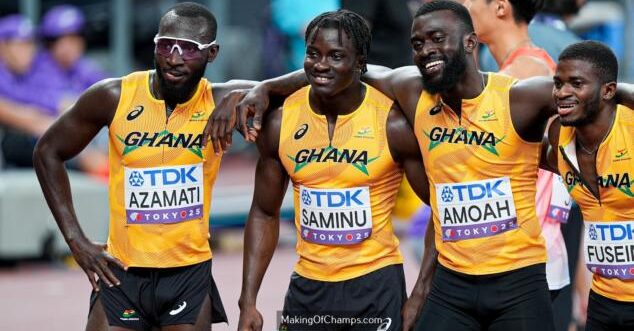 Ghana 4x100m relay team finish fourth at World Athletics Relays 2026, miss final