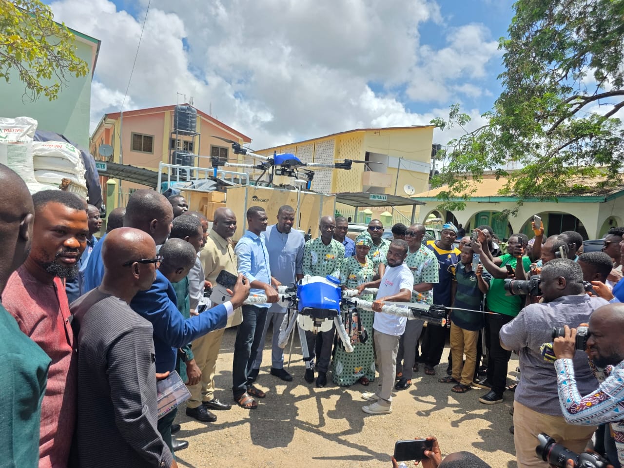 MoFA distributes 40,000 fertiliser bags, drones to farmers
