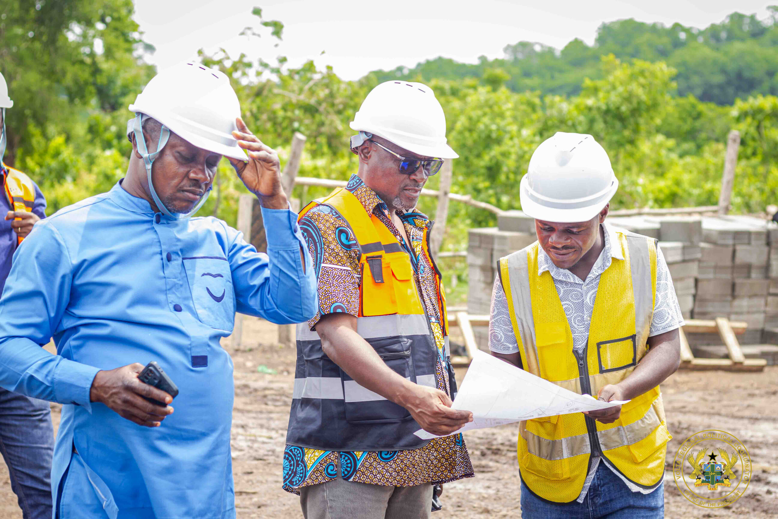Volta Regional Political Coordinator inspects ongoing development projects across region 