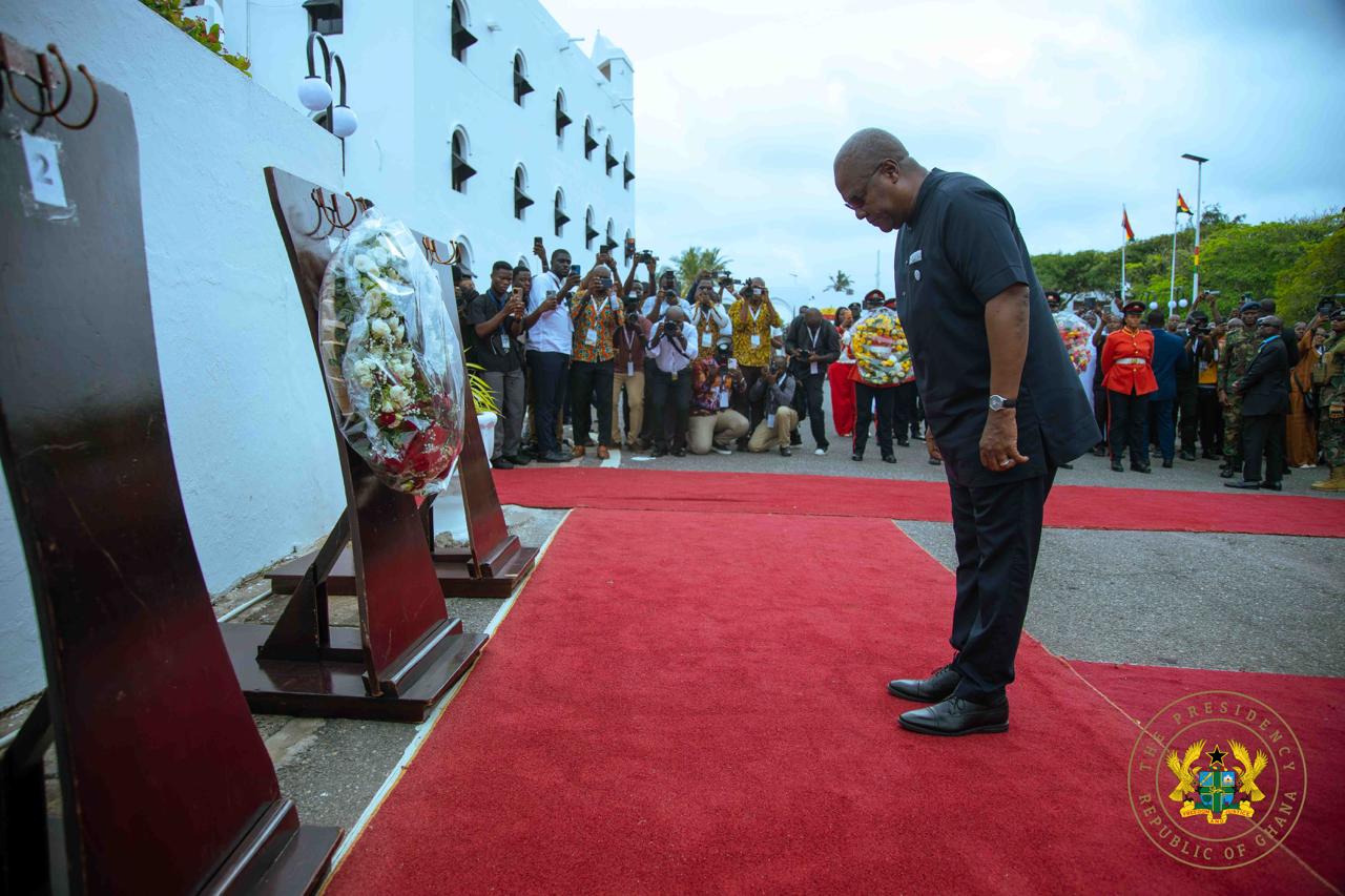 Mahama leads world leaders to observe Juneteenth at Christiansborg Castle 