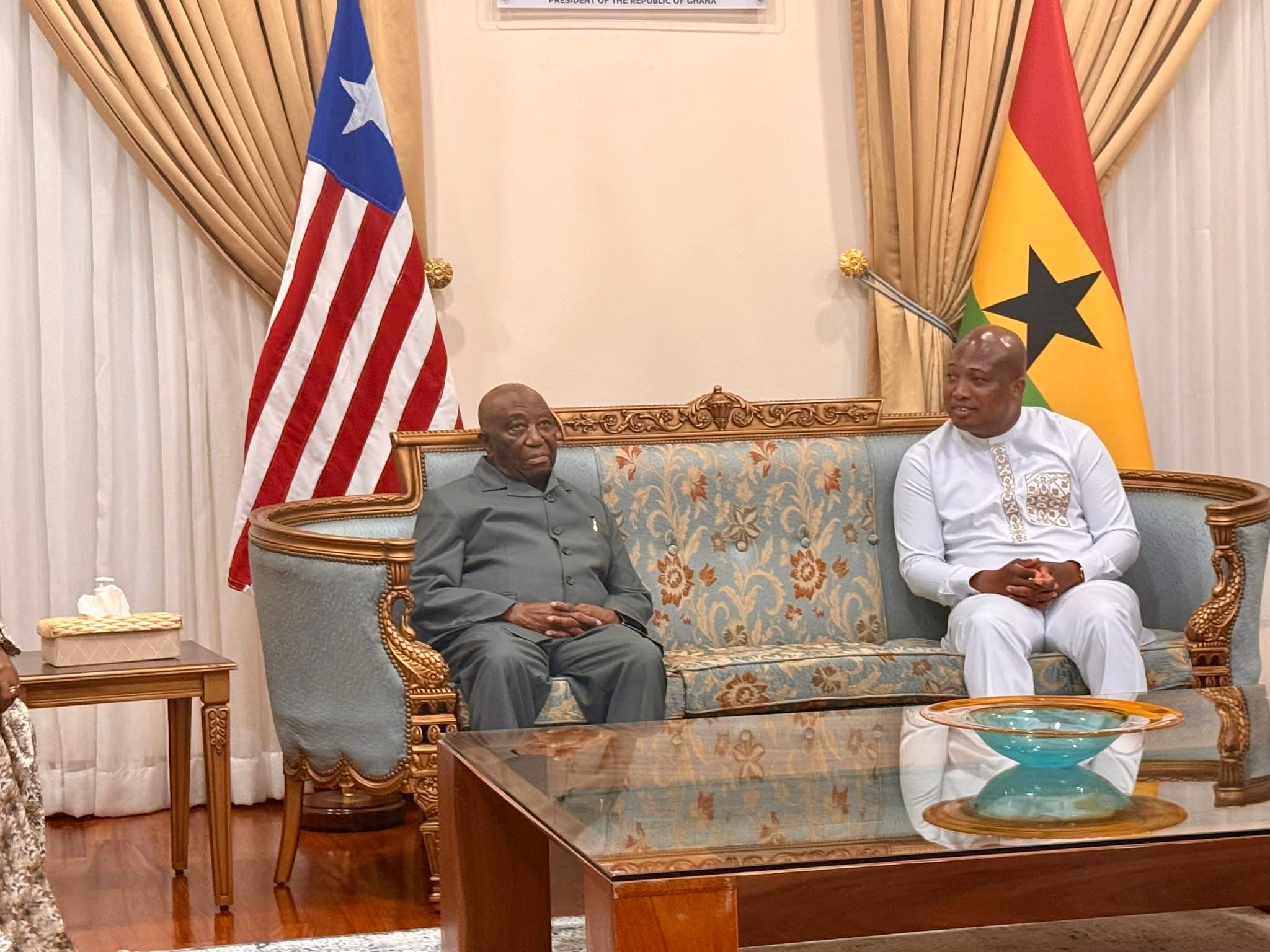 Liberian Leader departs Accra after participating in Next Steps Conference