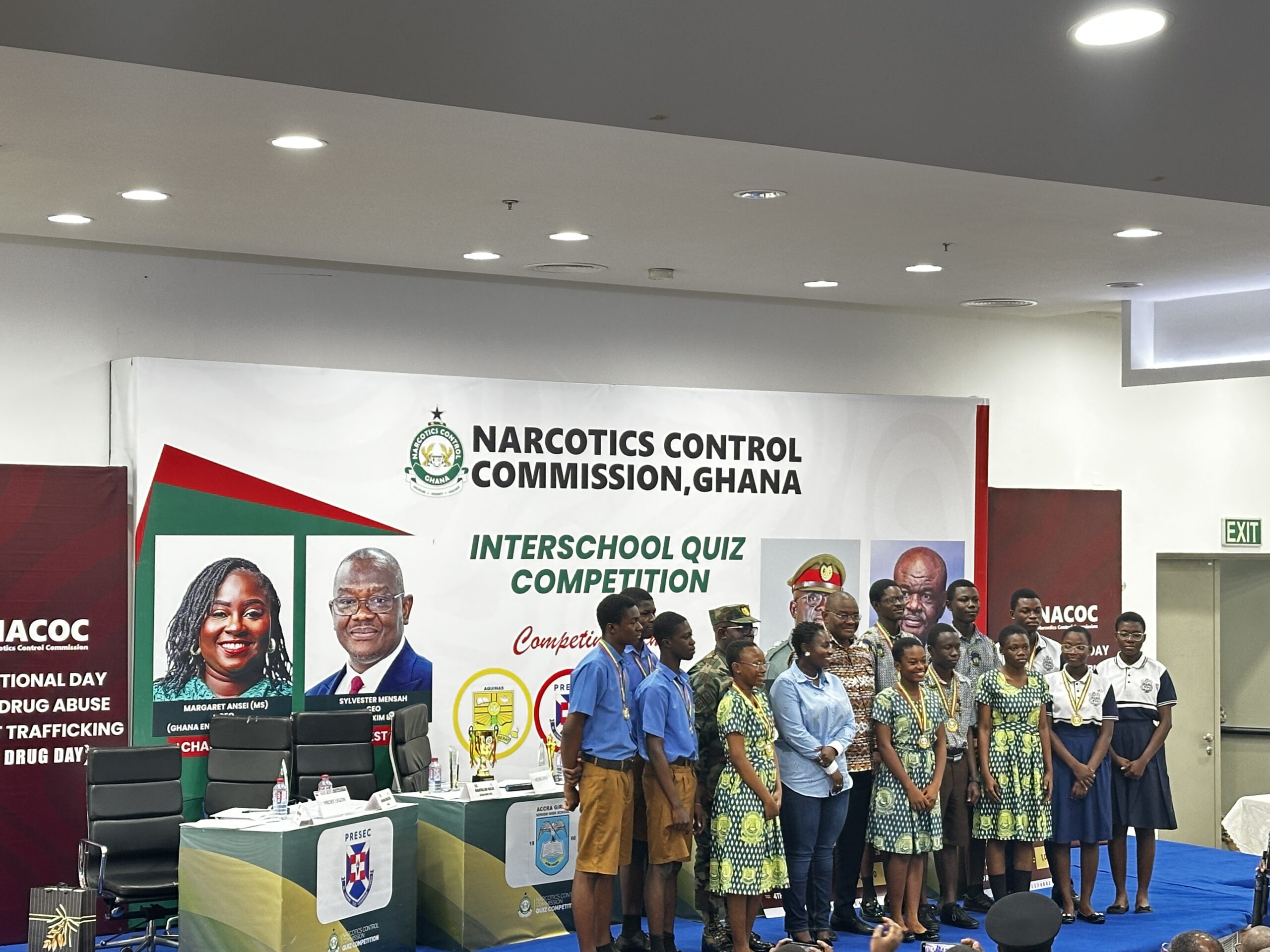 Accra Girls SHS wins maiden NACOC Drug-Free Clubs quiz competition