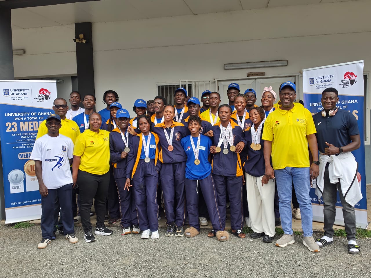 Team UG returns home after winning 23 medals at 2026 FASU Games