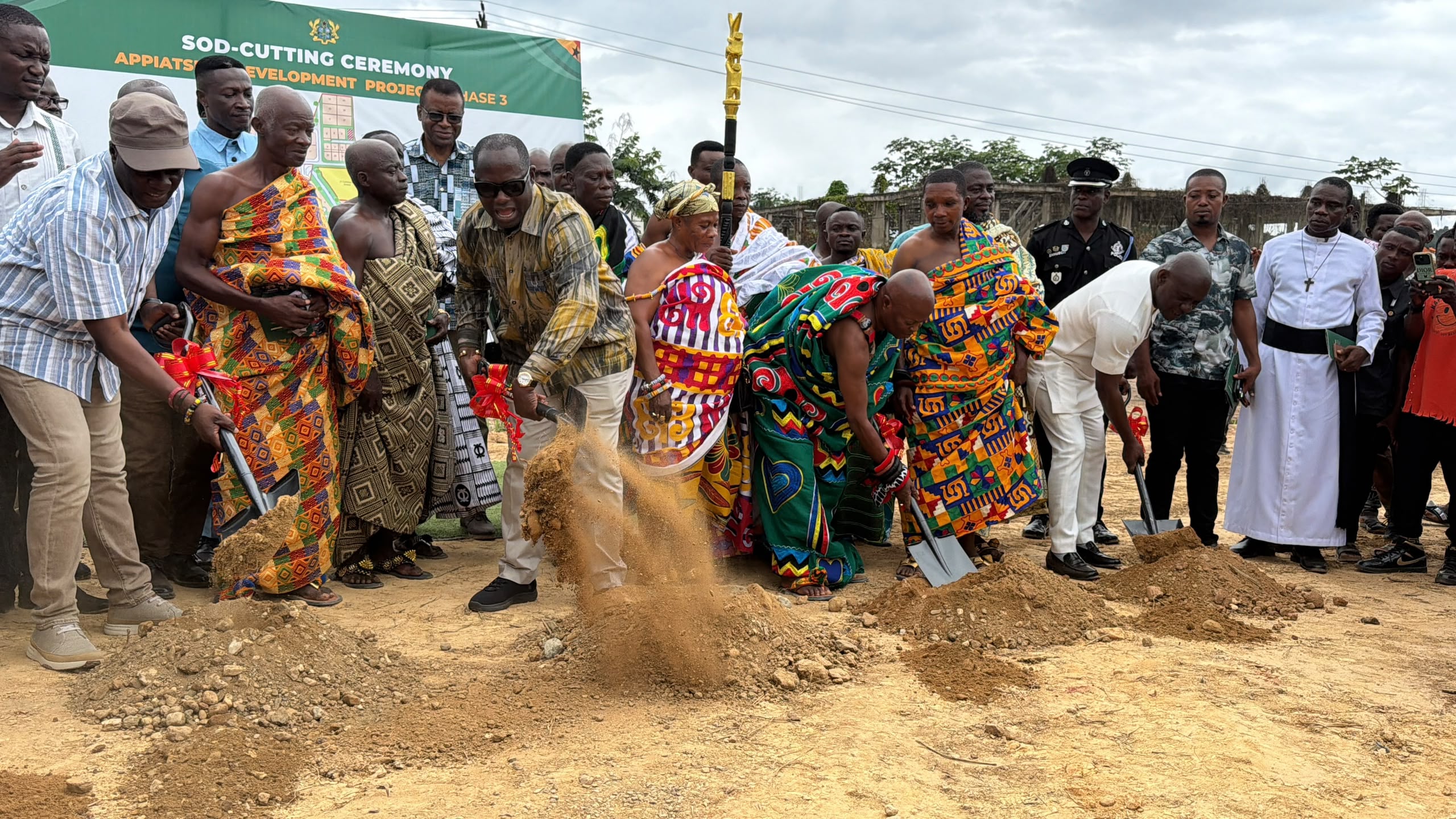 Minister cuts sod for Phase Three of Appiatse Redevelopment Project