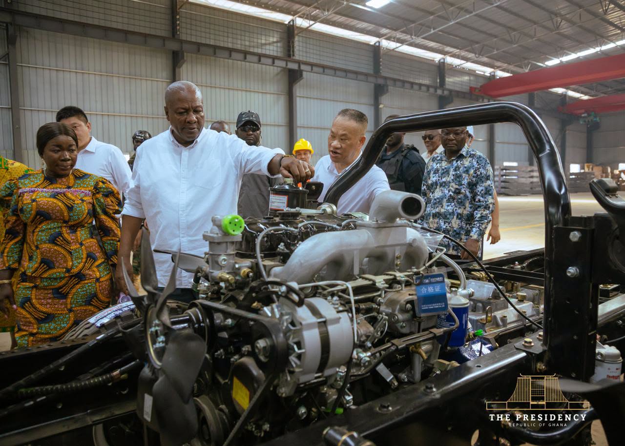 Prez. Mahama visits factories in Afienya/Tema